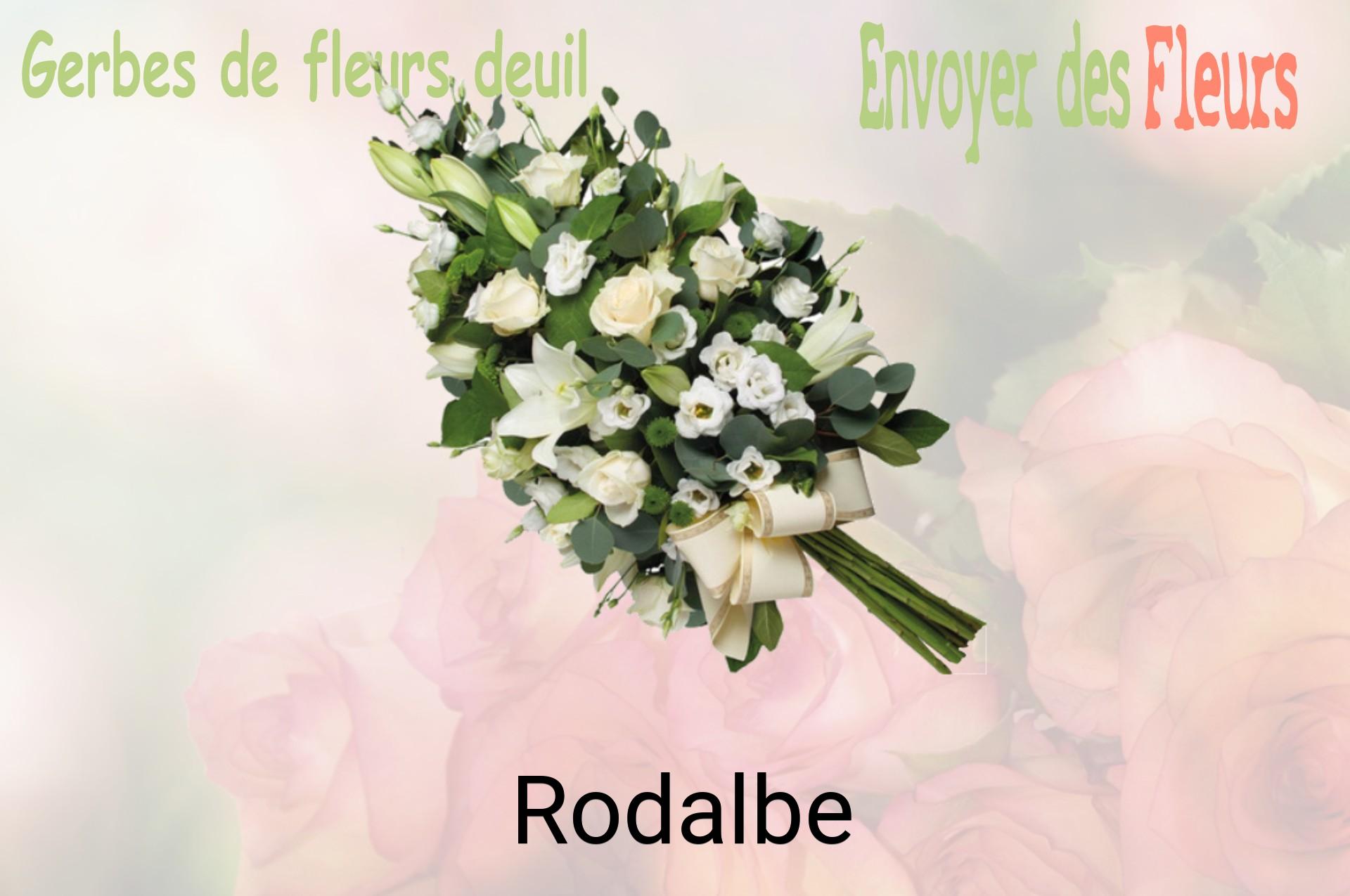 Gerbe de fleurs de deuil livrée à Rodalbe